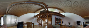 Indoor room spherical panorama